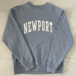 John Galt Newport Sweatshirt Crew Neck - Blue